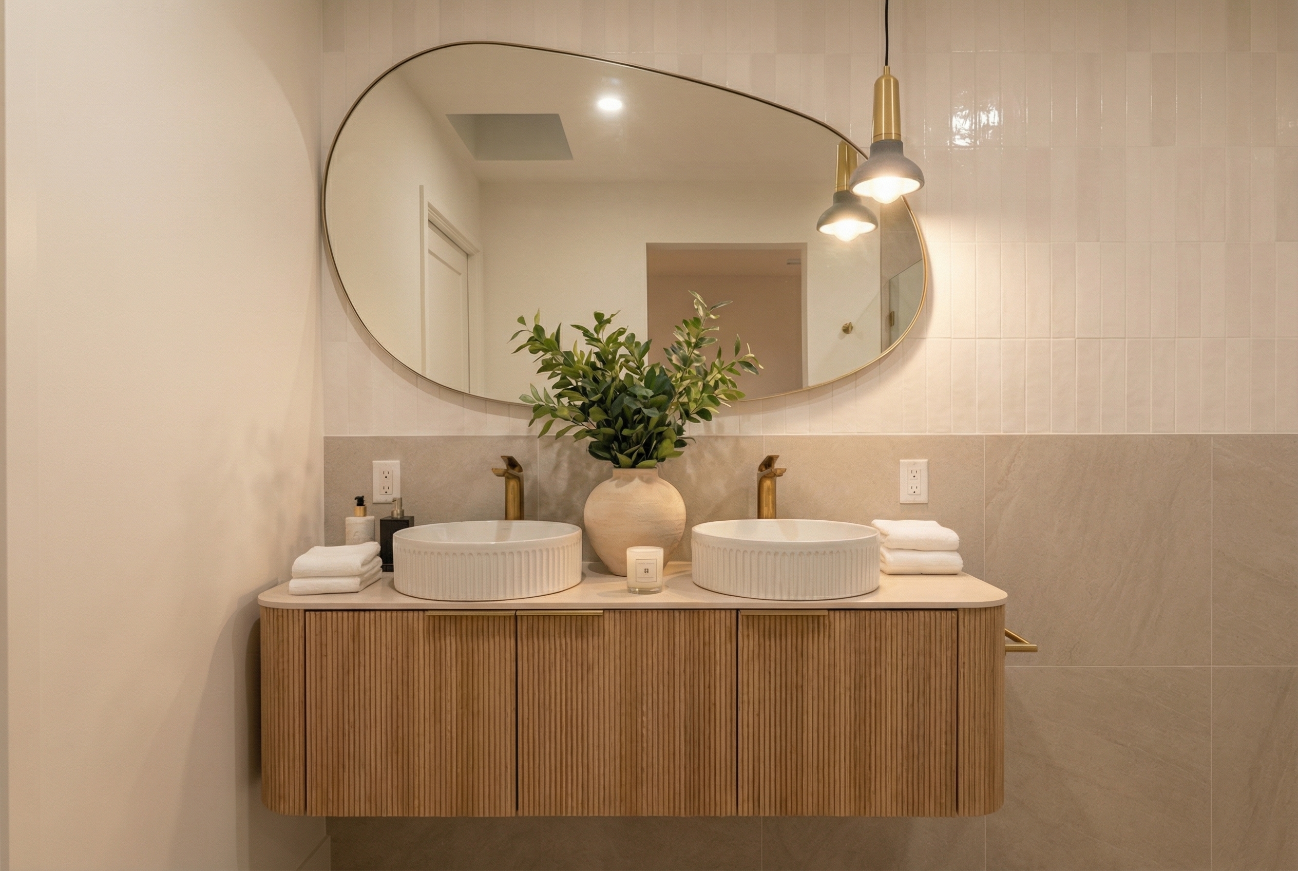 Stylish ADU bathroom with premium fixtures